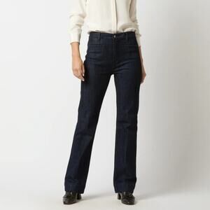 Ann Mashburn Sloane Trouser Jeans Dark Indigo Stretch Denim Women's 25